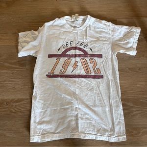 DeeZee delta zeta 1902 rock n roll style white tshirt